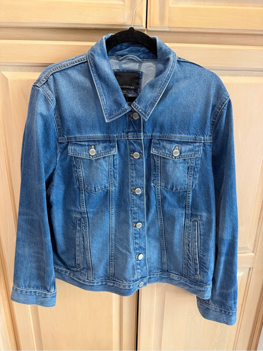 NWT Banana Republic Medium Blue Denim Jacket XXL